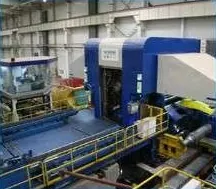 Aluminium foil mill with coil handling