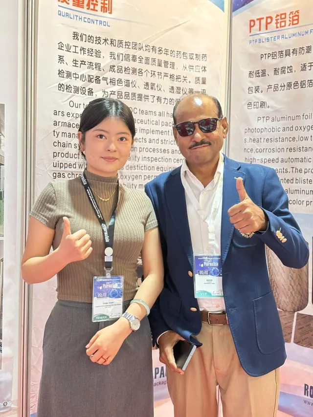 Thumbs up at a PTP foil booth